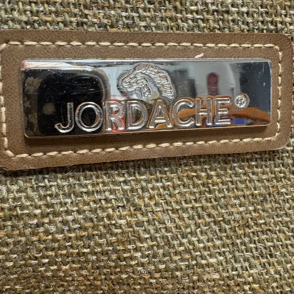 Jordache Tweed Carry On Overnight Bag Tote Luggage Weekender 15.5x11.5x6 Vintage